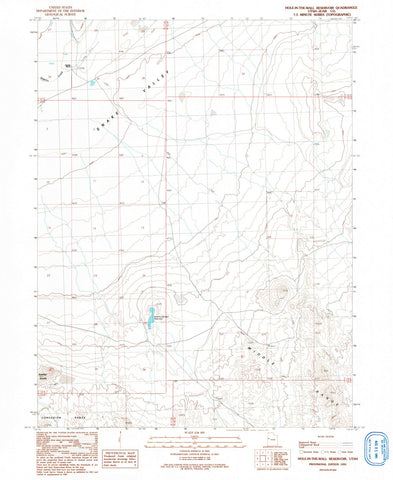 1991 Hole, UT - Indiana - USGS Topographic Map