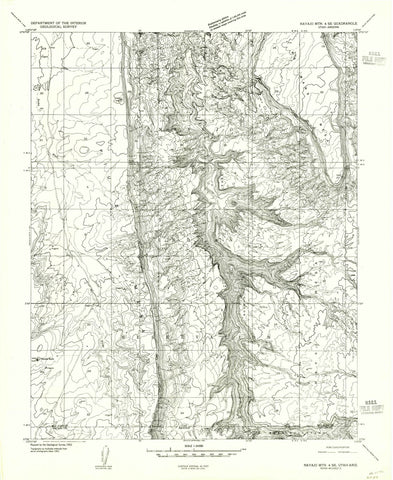 1952 Navajo MTN. 4, UT - Utah - USGS Topographic Map
