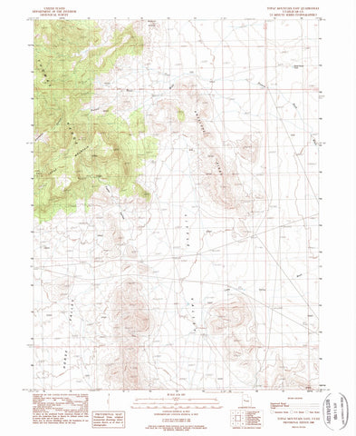 1988 Topaz Mountain East, UT - Utah - USGS Topographic Map