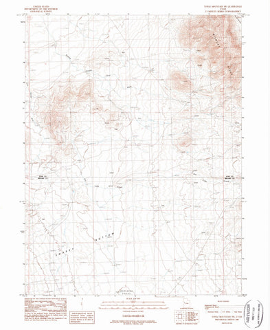 1988 Topaz Mountain, UT - Utah - USGS Topographic Map