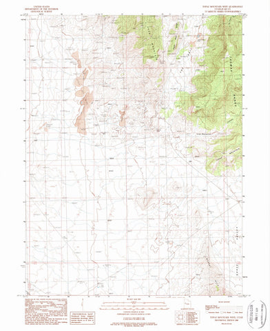 1988 Topaz Mountain West, UT - Utah - USGS Topographic Map