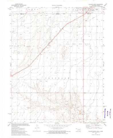 1973 Elkhart South, KS - Kansas - USGS Topographic Map