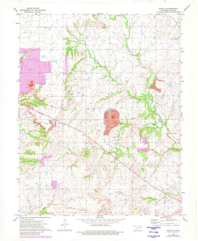 1972 Estella, OK - Oklahoma - USGS Topographic Map