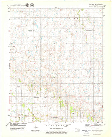 1979 Fort Reno, OK - Oklahoma - USGS Topographic Map