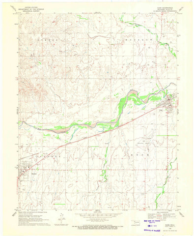 1969 Gage, OK - Oklahoma - USGS Topographic Map
