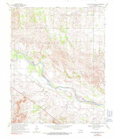 1969 Glass Mountains, OK - Oklahoma - USGS Topographic Map v2