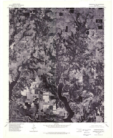 1976 Gordonville, OK - Oklahoma - USGS Topographic Map v2