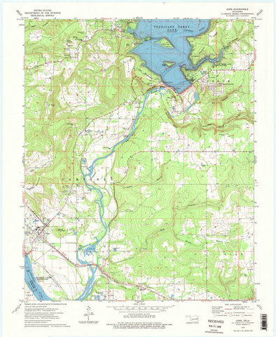 1974 Gore, OK - Oklahoma - USGS Topographic Map