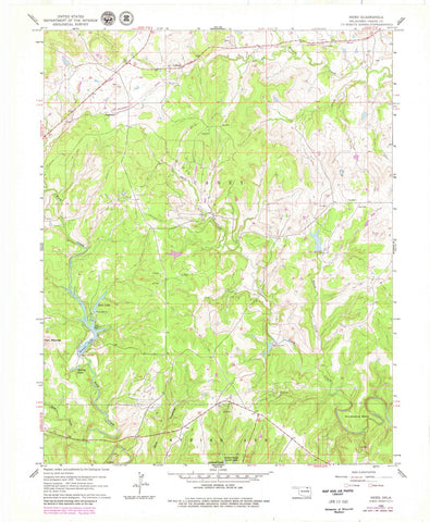 1960 Herd, OK - Oklahoma - USGS Topographic Map