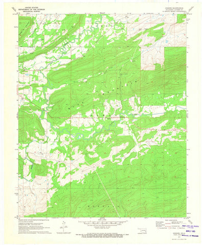 1971 Higgins, OK - Oklahoma - USGS Topographic Map