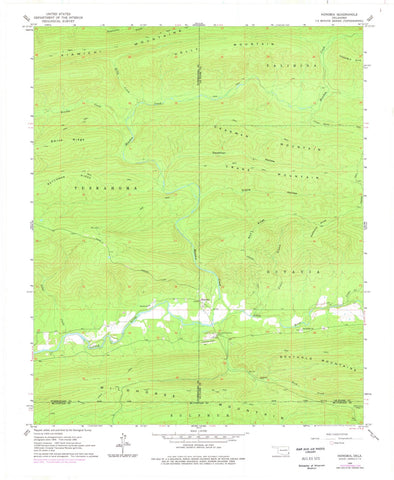 1966 Honobia, OK - Oklahoma - USGS Topographic Map