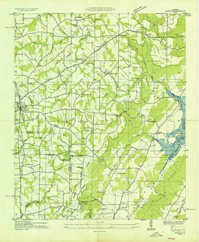1936 Arab, AL - Alabama - USGS Topographic Map v2