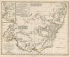 Historic Map : Karte von dem Sudostlichen Theile Australia's zur Ubersicht der Entdeckungen im Innern von Neu Sud Wales, 1846 , Vintage Wall Art
