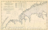 Historic Map : United States Coast Survey, New York to Norwalk Islands, Long Island Sound, 1893 , Vintage Wall Art
