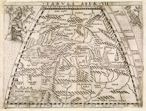 Historic Map : Tabula Asia VII (D'ASIA ANTIQUA), 1598 , Vintage Wall Art