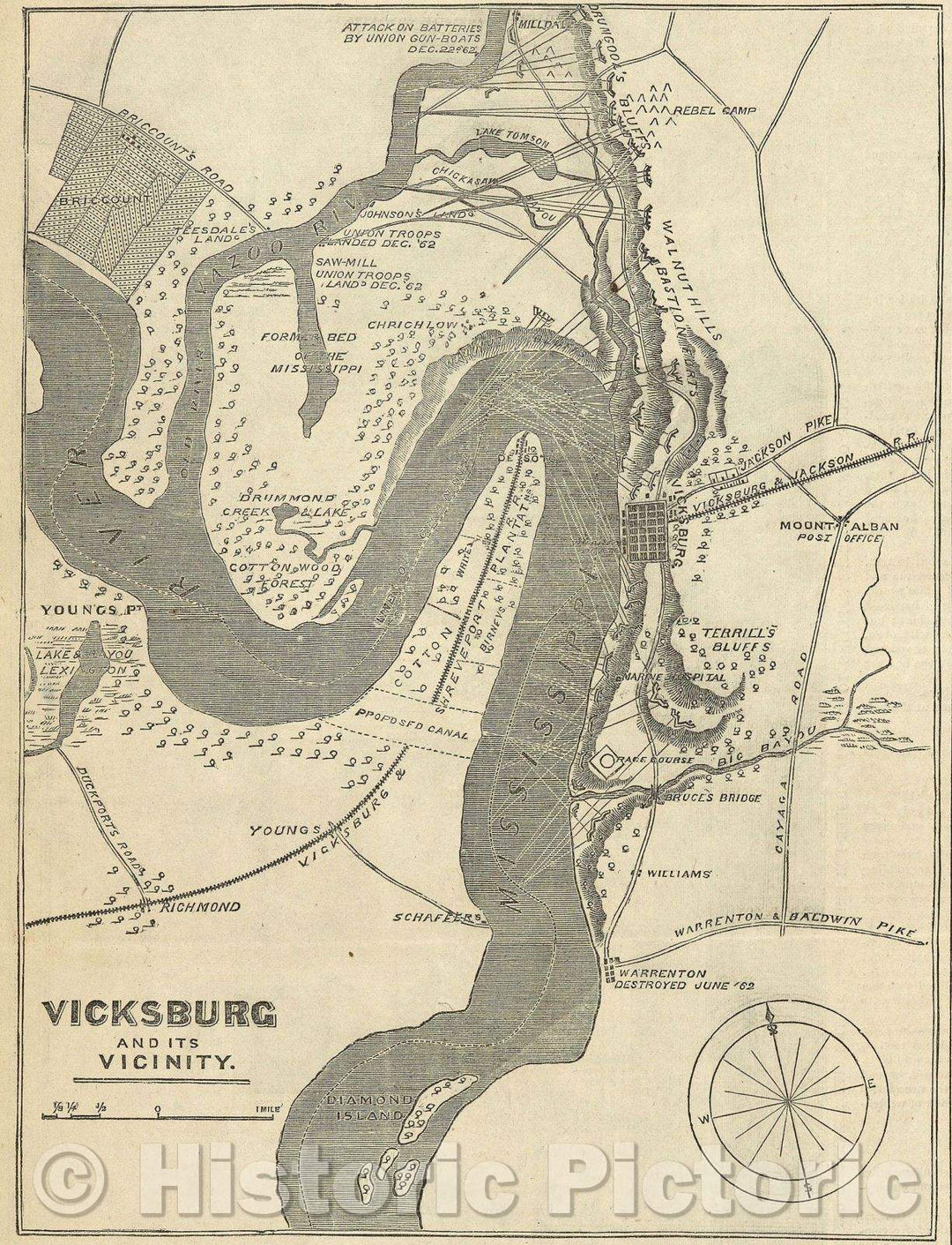 Historic Map : Harper's Weekly, 1963 , Vintage Wall Art