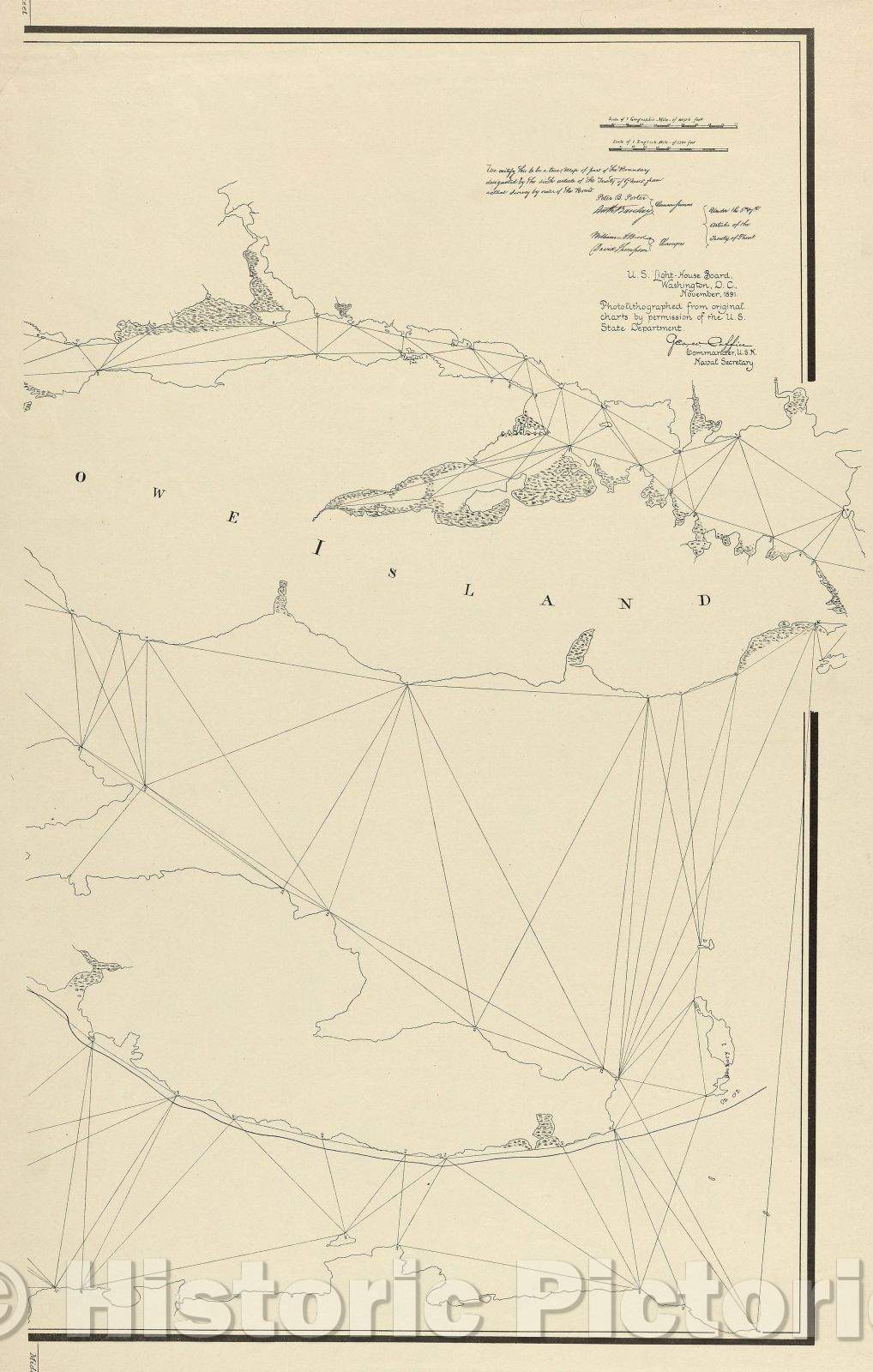 Historic Map : untitled map, 1891 , Vintage Wall Art
