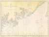 Historic Map : United States- East Coast Maine Quoddy Roads to Petit Manan Island, 1929 , Vintage Wall Art