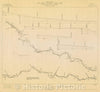 Historic Map : River Surveys : East Branch Penobscot River Maine, First Grand Lake to Medway, Plan and Profile, 1908 , Vintage Wall Art , v2