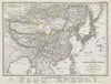 Historic Map : Das Chinesische Reich mit seinedn Schutzstaaten, nebst dem Japanischen Inselreiche, 1833 , Vintage Wall Art