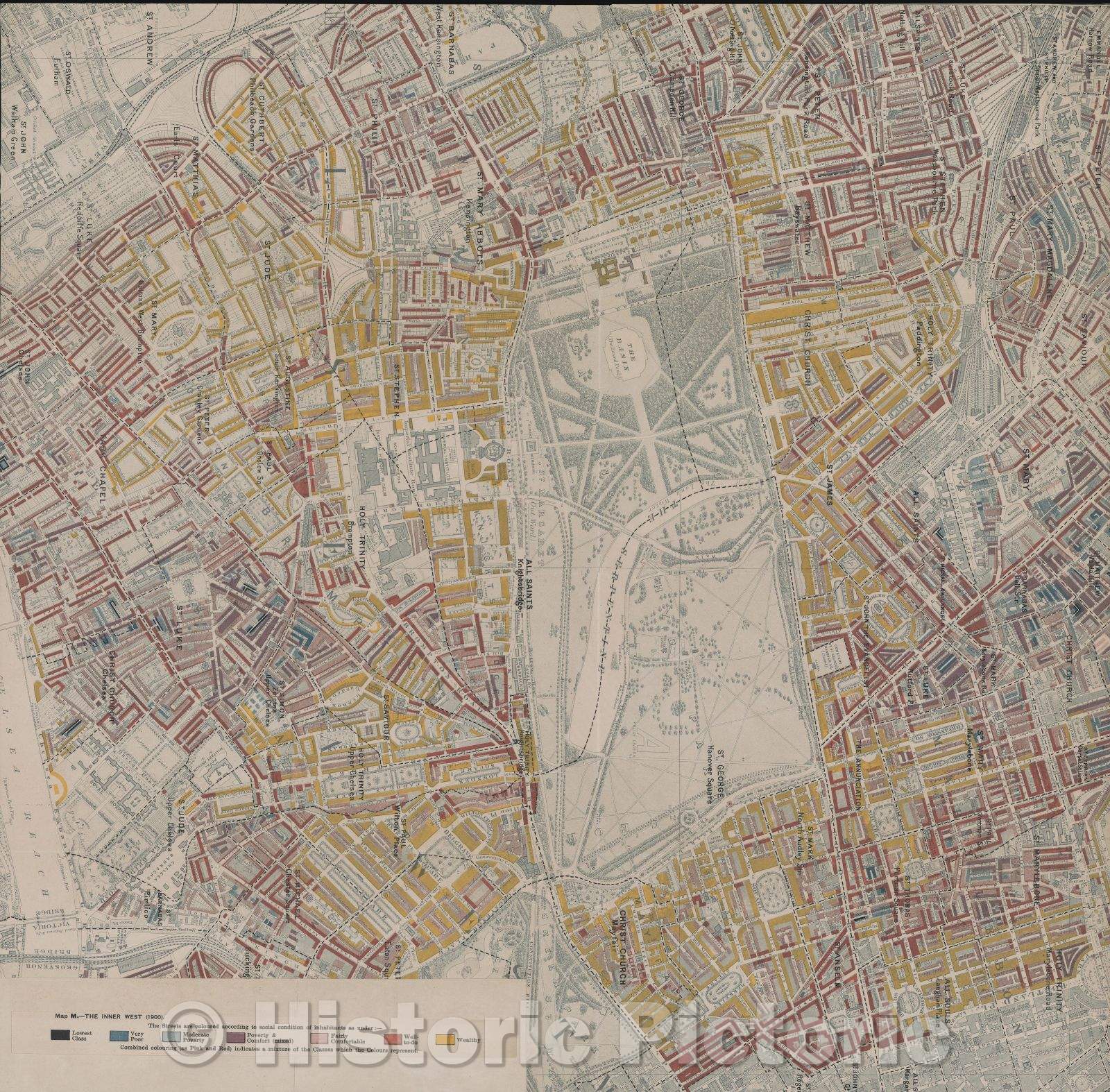 Historic Map : Map M. - The Inner West (1900)., 1900 , Vintage Wall Art