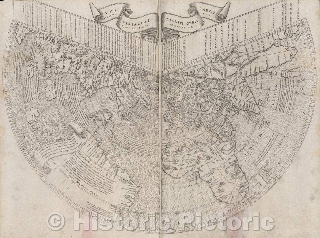 Historic Map : Universalior Cogniti Orbis Tabula ex Regentibus Confecta Observationibus., 1507 , Vintage Wall Art