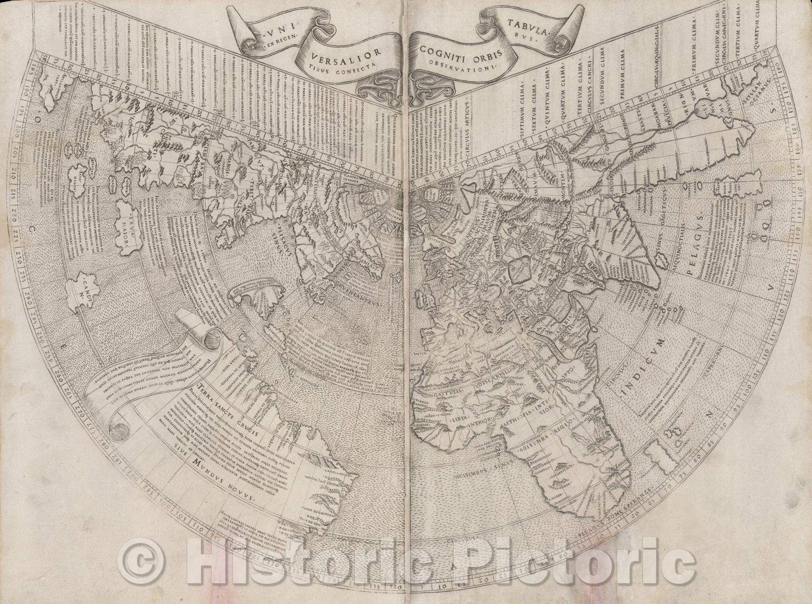 Historic Map : Universalior Cogniti Orbis Tabula ex Regentibus Confecta Observationibus., 1507 , Vintage Wall Art