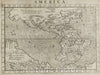 Historic Map : America, 1600 , Vintage Wall Art