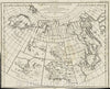 Historic Map : Carte des parties Nord et Est de l'Asie qui comprend les Cotes de la Russie Asiatique Le Kamschatka, le Jesso, et les Isles du Japon dressee en 1760, 1772 , Vintage Wall Art
