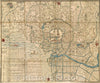 Historic Map : Suhara-Ya Edo, Japan, 1854 , Vintage Wall Art