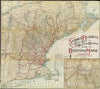 Historic Map : Summer Resorts of the Coast, Lake and Mountain Regions along the Boston and Maine Railroad and Connections Season 1915, 1915 , Vintage Wall Art