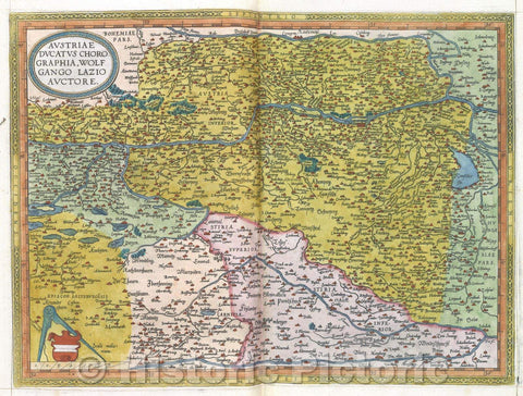 Historic Map : Austriae Ducatus Chorographia, Wolfgango Lazio Auctore.:: Osterreich., 1575 , Vintage Wall Art