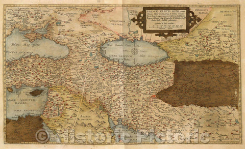 Historic Map : Asia and the kingdom of Persia, 1578 , Vintage Wall Art