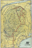 Historic Map : Bangor and Aroostook Railroad, c. 1921 , Vintage Wall Art