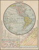Historic Map - Western Hemisphere, 1889, George F. Cram - Vintage Wall Art