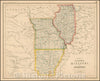 Historic Map - States of Illinois, Missouri and Arkansas, 1857, Henry Darwin Rogers v1