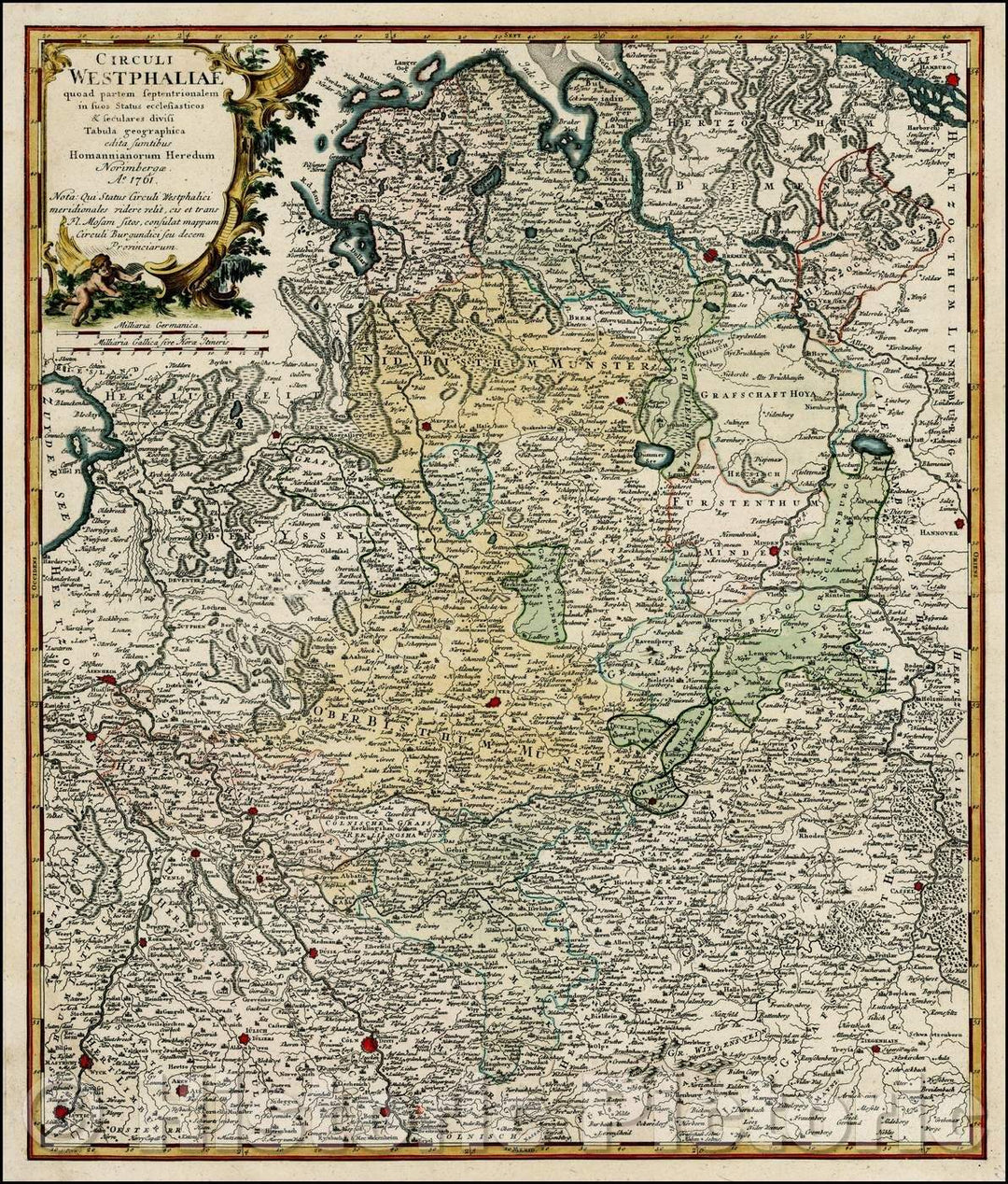 Historic Map - Circuli Westphaliae quoad partem Septentrionalem in ...