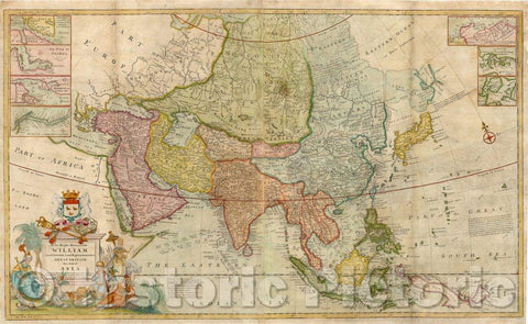Historic Map - To the Right Honourable William Lord Cowper Lord High Chancellor of Great Britain This Map of Asia according to ye Newest, 1720, Herman Moll v1