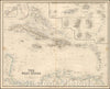 Historic Map - The West Indies with Bermuda Inset, 1854, Archibald Fullarton & Co. - Vintage Wall Art
