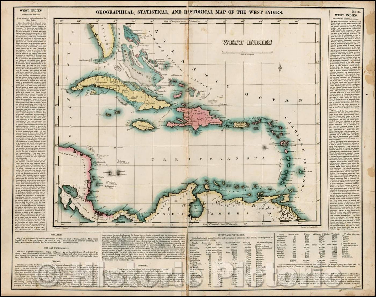 Historic Map - Geographical, Statistical and Historical Map of The Wes ...