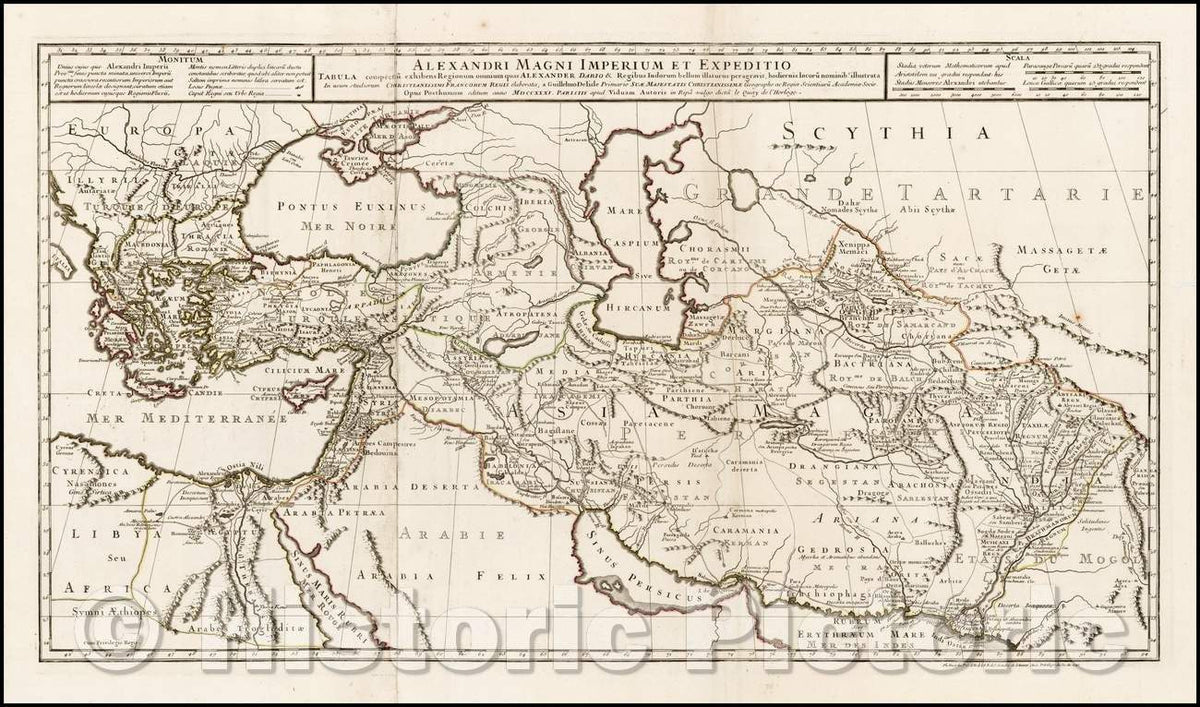 Historic Map - Alexandri Magni Imperium et Expeditio Tabula/Map of the ...