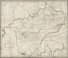 Historic Map - Map of the State of Kentucky with the Adjoining Territory, 1794, John Russell - Vintage Wall Art