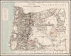 Historic Map - State of Oregon, 1879, U.S. General Land Office - Vintage Wall Art