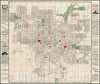 Historic Map - [ San Antonio, Texas ] / Map of San Antonio, Texas, from the Library of noted Texas Architect Alfred Giles, 1895, Nic Tengg - Vintage Wall Art
