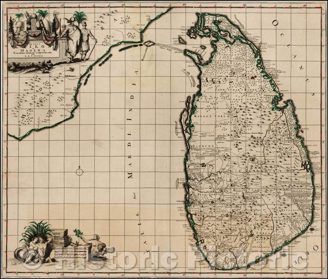 Historic Map - Insula Ceilon et Madura Exactsissime delineata et nuper ...