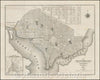 Historic Map - Map of the City of Washington Established as the Permanent Seat of the Government of the United States of America, 1850, D. McClelland - Vintage Wall Art