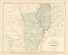 Historic Map - States of Illinois, Missouri and Arkansas, 1857, Henry Darwin Rogers v2