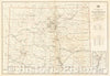 Historic Map - Post Route Map of the State of Colorado Showing Post Offices Mail Routes In Operation On The 1st of January, 1923, 1923, United States GPO - Vintage Wall Art