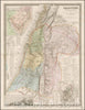 Historic Map - Palestine Ancienne & Moderne d'apres les Sources/Andriveau-Goujon's Map of the Holy Land, Jerusalem, the Gulf of Suez,Arabian Peninsula, 1862 - Vintage Wall Art