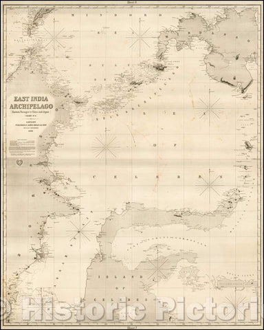 Historic Map - East India Archipelago [Eastern Passages to China and Japan] [Chart No. 4], 1868, James Imray & Son - Vintage Wall Art